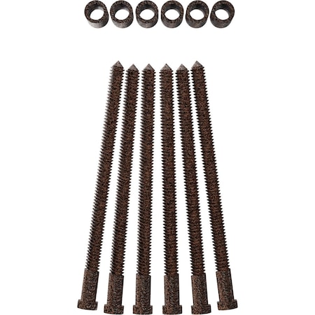 Ekena Millwork Premium 1 1/4" Barn Door Flat Track Extension Hardware for 1 3/4" Door, Copper Vein GB60014EXXCV